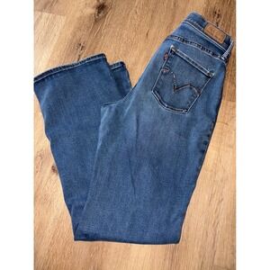 Levis Perfectly‎ Slimming Bootcut Jeans Dark Wash Denim Womens Size 6